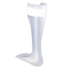 OPTEC USA Solid Ankle AFO (Ankle Foot Orthosis) - Short Foot Plate (Left - X-Large)