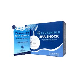 AquaShield Spa Shock Case (15 Pouches x 35g Each) - Weekly Spa Shock Pouches