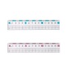 BOOHUQICH Ruler, 5.9 inches (15 cm), Plastic, Transparent Ruler, Plastic
