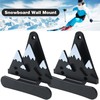 Syagnos Snowboard Wall Mount with Hooks, Snowboard Skateboard Hanging Wall