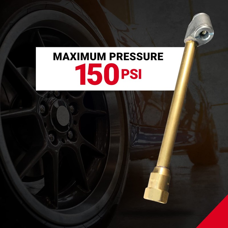 Dual-Head Air Chuck, 1/4" FNPT, Tire Air Chuck for Tire