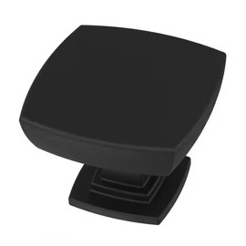 Liberty P35051C-FB 1 3/8" Webber Cabinet & Drawer Knob Matte Black Finish