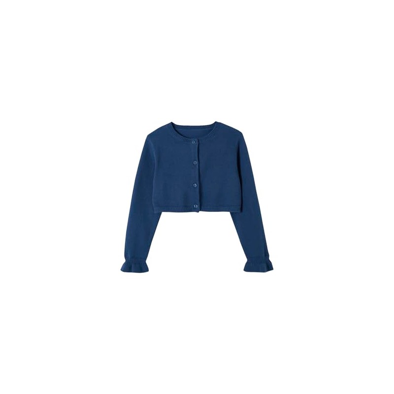 Vertbaudet Girls' Bolero Oeko-Tex, blue