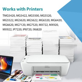 Relcolor Compatible Ink Cartridge Replacement for Canon 250XL (Black and Color 5-Pack) 251XL 250 251 XL PGI-250 CLI-251 for MX922 MX920 IX6820 MG7520 IP8720 MG5520 MG7120 MG5420 IP7220 Printer