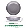 Boundless Voyage Ti15137B Titanium Plates, Round Plates, Dishes, Dishes, Unbreakable,