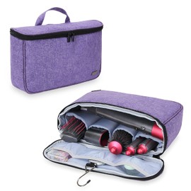 Teamoy Teamoy Travel Storage Bag Compatible with Dyson Airwrap Styler, Portable Travel Organizer for Airwrap Styler and Attachments, Purple