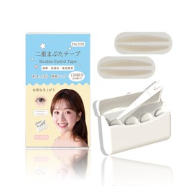 PACEIN 二重テープ ふたえテープ ボックスタイプ まぶた 一重 奥二重 メッシュ ナイトアイボーテ ふたえのり アイプチ ビューラー ふたえライナー のり コスプレ 時短 ライン むくみ 左右差 長時間キープ コンパクト 持ち運び可能 透明 極薄 片面 120枚 (L)
