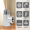 ChillWaves 304 Stainless Steel Pipe Fitting, Male Run Tee 1/2"