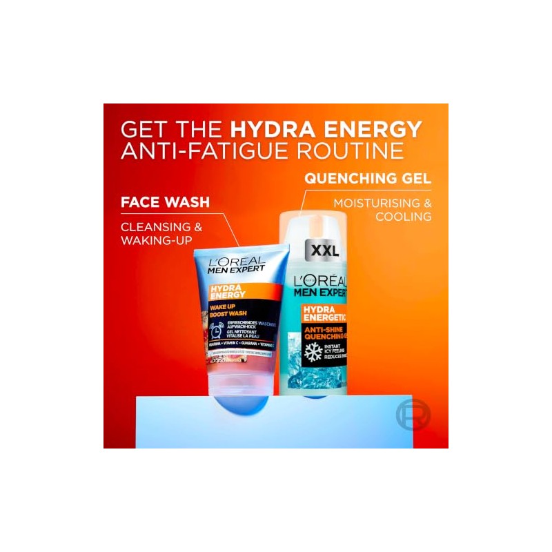 L'Oréal Men Expert Hydra Energetic Anti-Shine Face Moisturiser Gel 100ml
