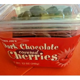 Trader Joe's 2 PACK TRADER JOE'S DARK CHOCOLATE COVERED CHERRIES 12 OZ EACH