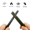 4PCS 4.92" Ferro Rod Striker Scraper Stainless Steel with Plastic-Edged