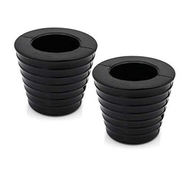 DGQ Patio Umbrella Cone Umbrella Wedge Plug for Patio Table Hole Opening 2-2.5 Inch (Black,2Packs)