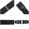 Alfili Women's Belt, Elastic Belt, Large Size, Buckle, No Holes,