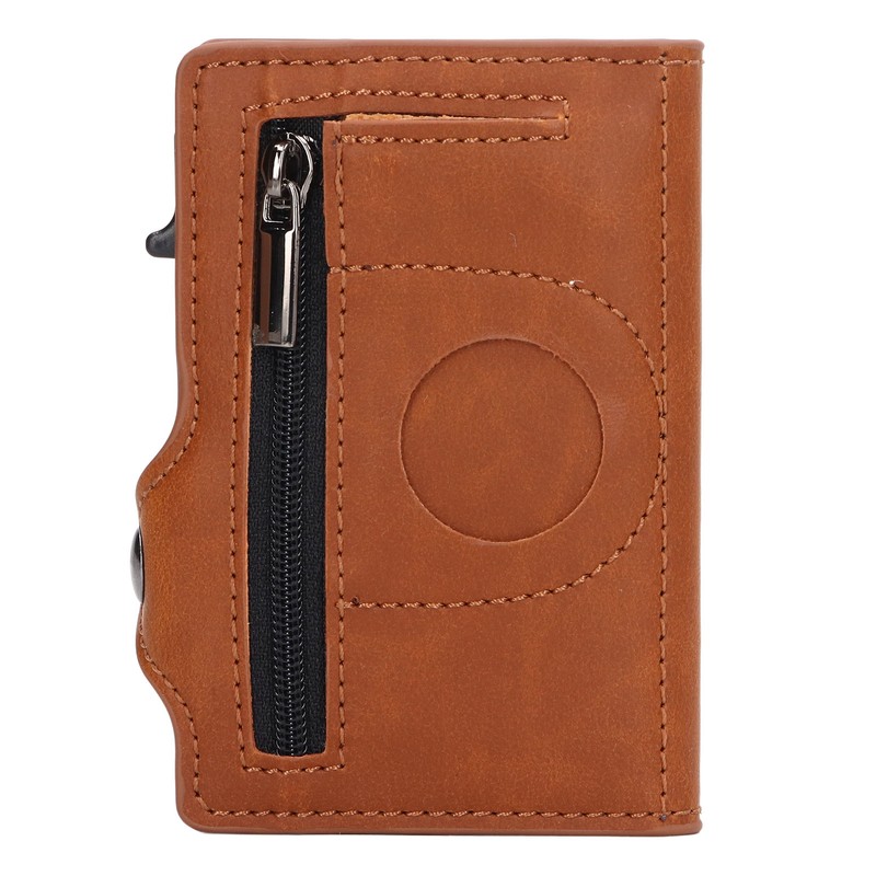 Wallet Aluminium Alloy PU Anti Lost Ultra Thin ID Credit