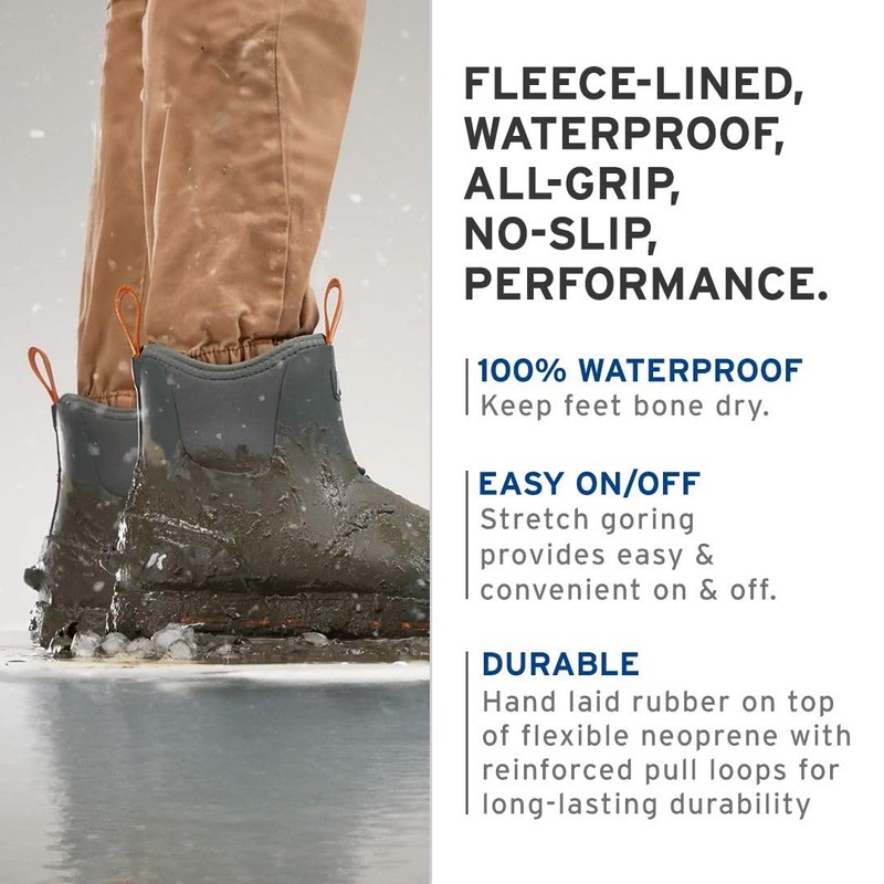 Neo Flex Thermo Ankle Boot w/Fixed Kling-On Sole, DarkShadow, Size