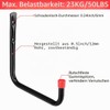 Moundnaik 8 x Wall Mount Hooks 24.5cm Garage Hanger for