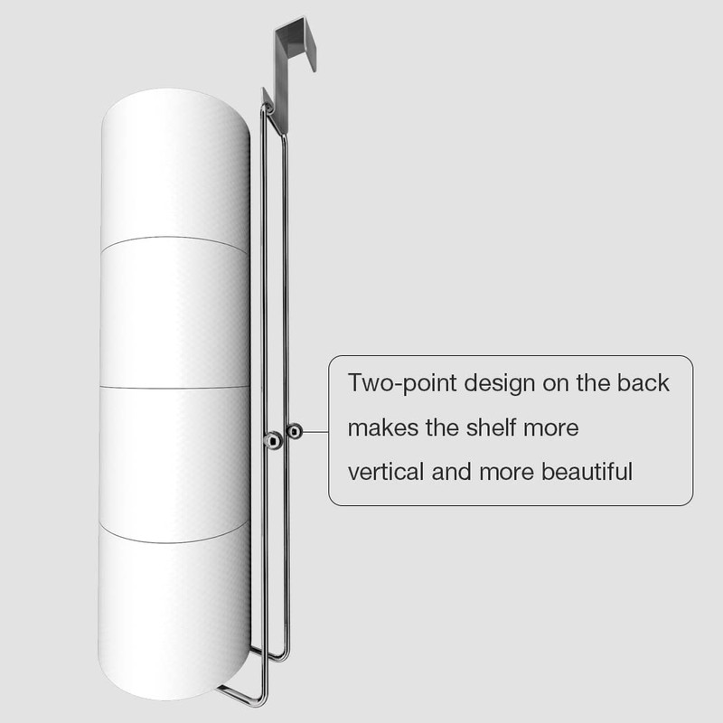 Conworld Toilet Paper Holder for 8 Roll Tissue, Over The