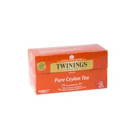 Twinings, Pure Ceylon Tea, Tè Nero Selezionato, Gusto Morbido e Raffinato, con Caffeina, Infusi e Tisane, 1 Confezione da 25 Filtri