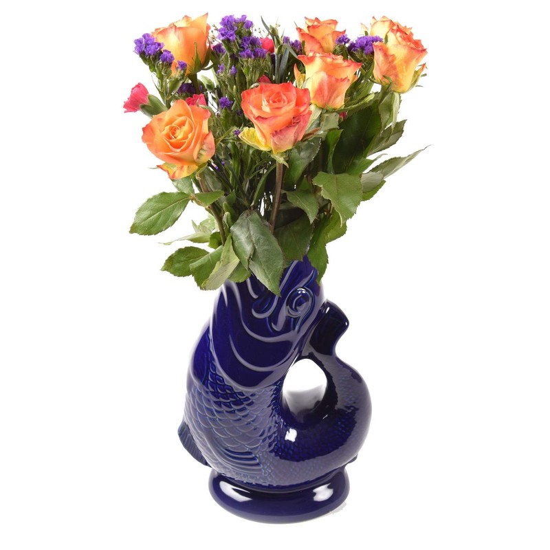 Gluggle . Cobalt Blue Gluggle / Glug Glug Jug (Large)