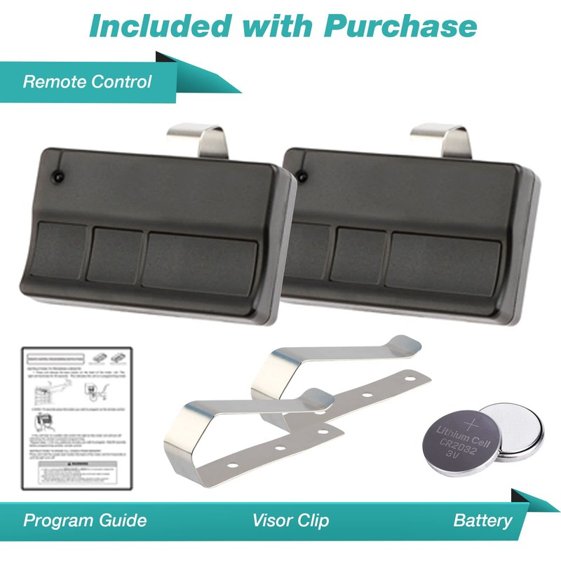 2 Garage Door Remotes for Liftmaster 373LM