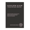 GOLD'S GYM Training Notebook, A5 Size, 104 Days, Gray