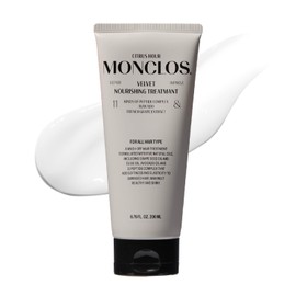 MONCLOS Velvet Hair Treatment – Deep Conditioner & Repair Mask for Dry, Frizzy, Damaged Hair. Nourishing Glass Hair Treatment. K-Beauty, Peptides, Argan Oil (6.76 fl oz)
