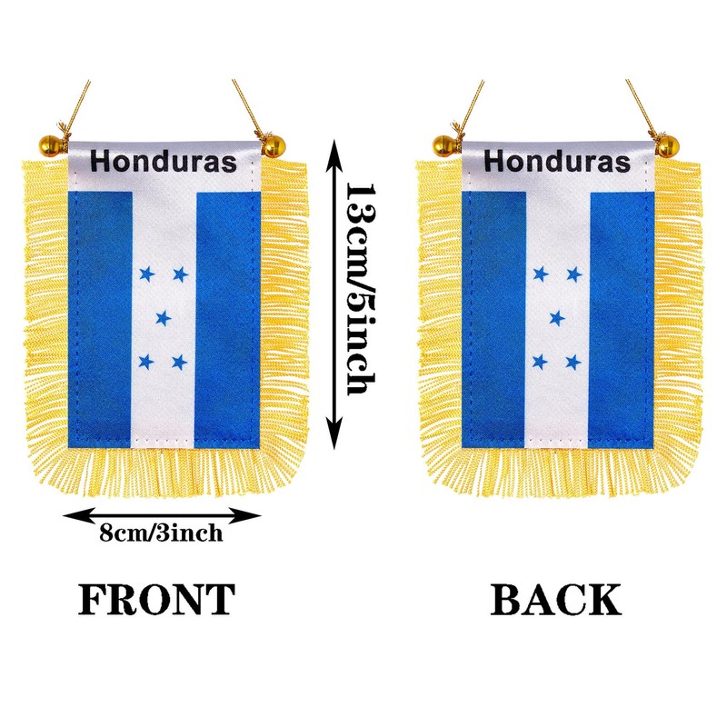 JBSJBS Honduras Hanging Flag Mini Small Hondurans Car Window Flags