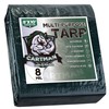 CARTMAN Finished Size 8x10 Feet Waterproof Green Tarp 8 Mil