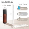 ZEJIA 10ml Roller Bottles for Essential Oils, 24 Pack Glass