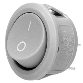 Miratic Toggle Switch 230 V Switch 230 V Powerful 230 V Switch Ideal for Reliable Circuits and Controls Current: 6, 10 A Supply Voltage: 230 V (Grey)