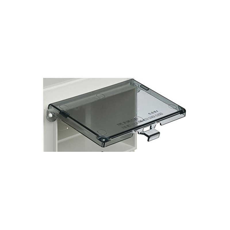iMBAPrice DBHC Electrical Box Replacement Cover, Clear 1-Gang Horizontal Extra