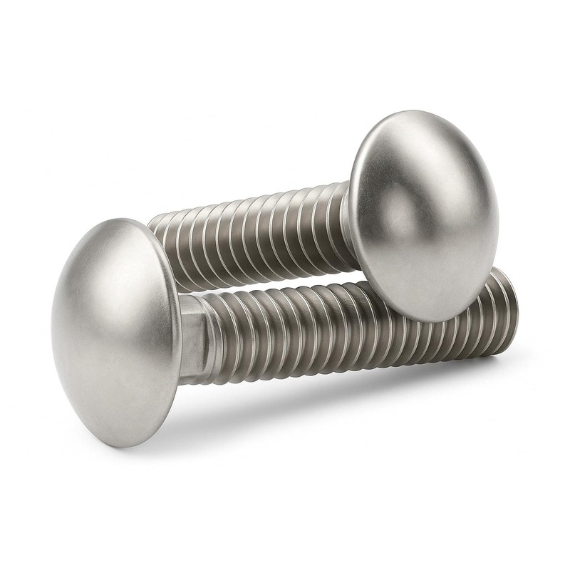 IMScrews 3/8"-16 x 2-1/4" Carriage Bolts, Round Head & Square