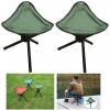 Unbranded 2 Pack Camping Stool Portable Collapsible Lightweight Tripod Seats