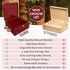 Large Wooden Box Decorative Storage Box with Lock & Accessories