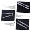 Mikinona 3pcs Stainless Steel Stamp Tweezer Eyelash Tweezer Nipper for