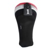 Andux Golf 460cc Drivers Club Head Covers Short Neck Red