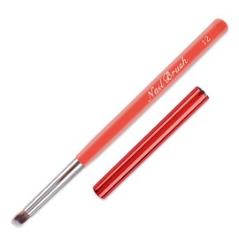 SILPECWEE 1pc Ombre Nail Brush, Acrylic Nail Art Brushes Nail Gradient Brushes Nail Painting Pen Ombre Brush for Gel Nails Manicure Design Brush Nail Art Tool