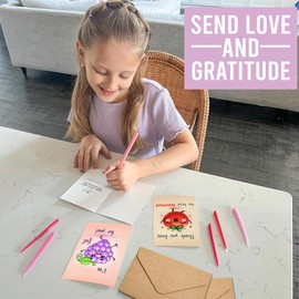 FALIMITLESS 12 Funny Thank You Cards wtih Envelopes & Stickers, Fun Greeting Note Cards 3.5 x 5 in, Bulk Boxed Set Assortment for Employee Teachers Friends