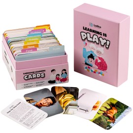 Vocabulary Flashcards: 420 Language Learning Cards for Toddlers, Homeschooling, ABA Therapy, Speech Therapy, ESL Learning. Actions, Emotions, Jobs, Food, Animals, Categories, Opposites