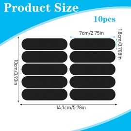 HJZHII 10PCS Black Reflective Tape, Motorcycle Helmet Decals Reflective Stickers for Helmet Motorcycle Helmets Stickers Night Visibility Safety Decal for Motorcycles Scooters Bike Helmets Stroller