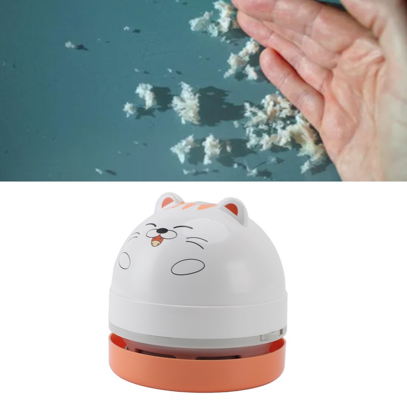 Desktop Vacuum Cleaner with Vacuum Nozzle Cleaning Brush Portable Mini