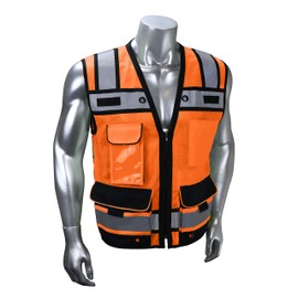 Radians SV65-2ZOM-S Industrial Safety Vest, Orange, Size S