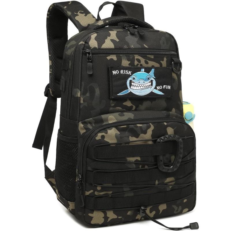 Kids Backpack, 20L Tactical Backpack for Outdoor Hiking Camping, Molle