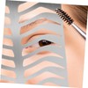 Gatuida Stainless Steel Eyebrow Stencil Practice Template for Salon Use
