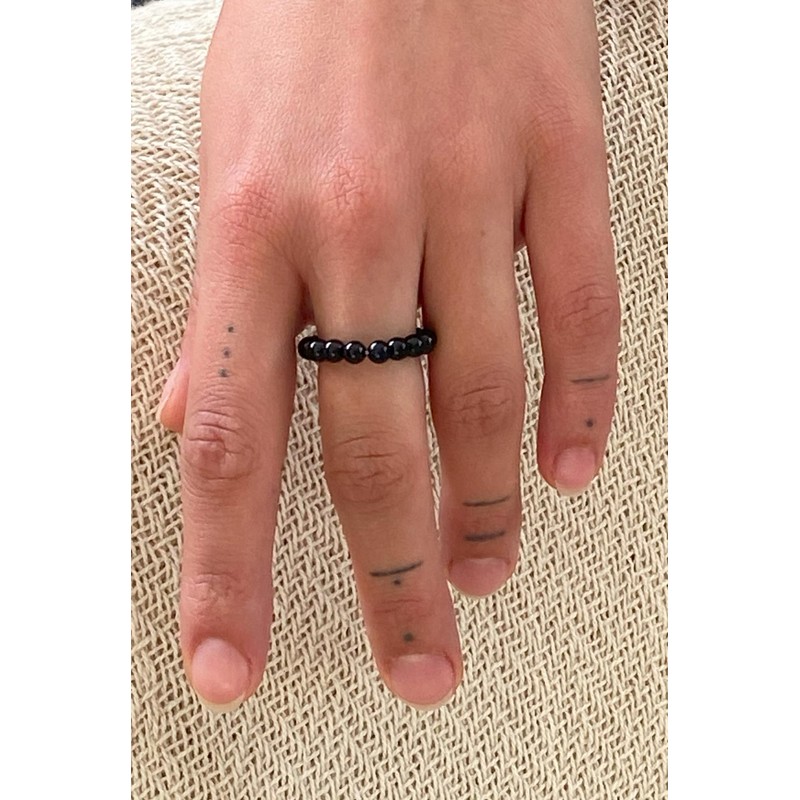 Lebensquelle Plus Mini Ball Ring, 4 mm, High-Quality Gemstone Ring,