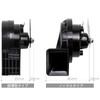 FARBIN Slender Horn Thin Compact Horn 12V Universal Twin Tone