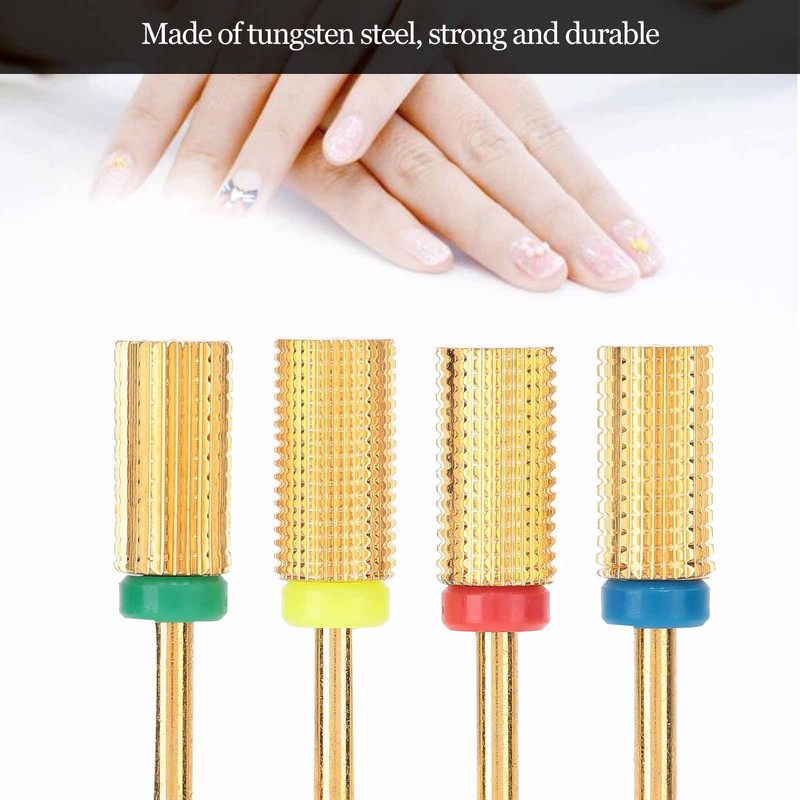 4pcs Nail Art Manicure Drill Bits Electric Grinding Machine Tool