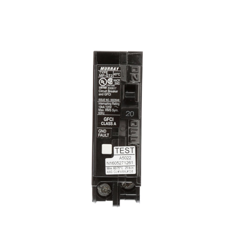 SIEMENS MP120GFA Murray 20-Amp 1 Pole 120-Volt Ground Fault Circuit