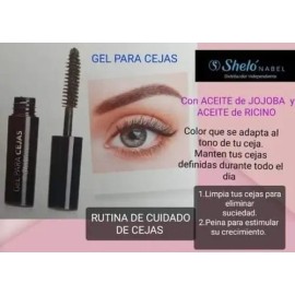 Gel Para Cejas + Estimulador De Pestañas + Rimel Shelo Nabel