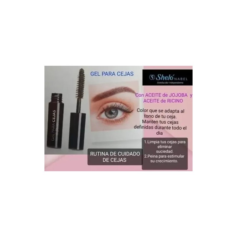 Gel Para Cejas + Estimulador De Pestañas + Rimel Shelo